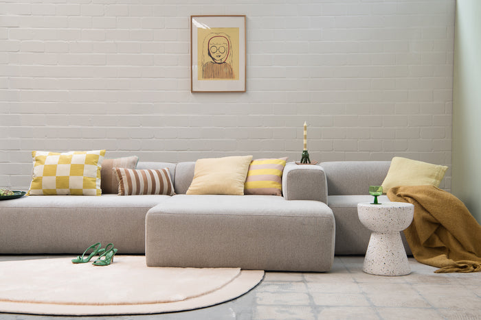 4x6 sofa - X6 madly modular set B rechts  beige melange - 288 cm
