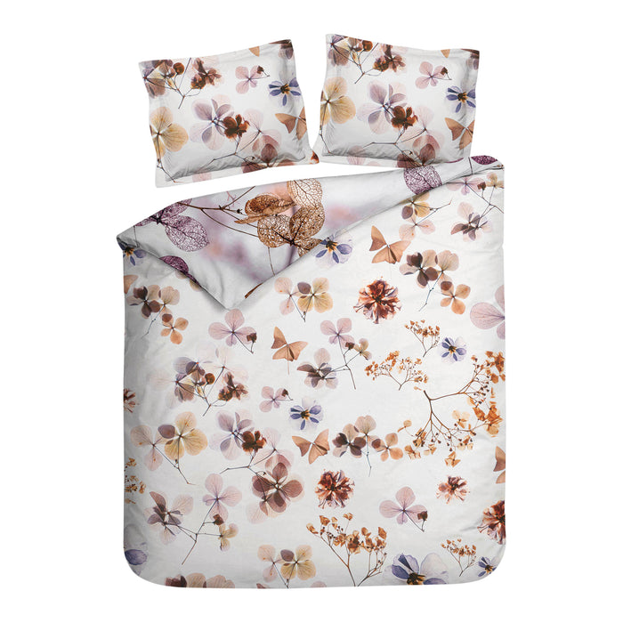 Heckett & Lane Brigitte Dekbedovertrek 240 x 200TC/220 cm - Floral Pink