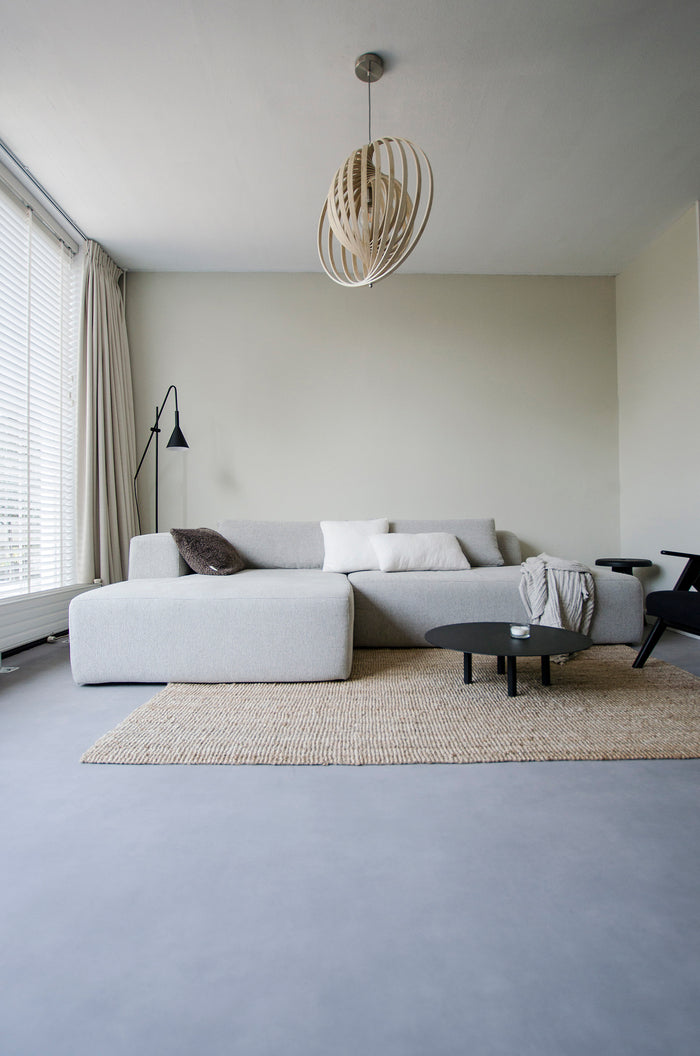 4x6 SOFA X6 zitelement 5 open eind rechts beige melange - 166 cm
