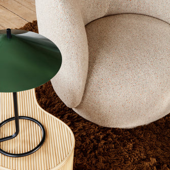 Ferm Living Filo Tafellamp - Black/Dark Olive