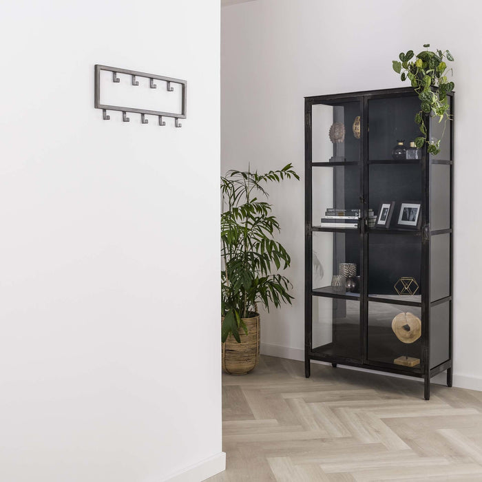 LT-Luce Kapstok Industrial Grijs 9 haken 50cm