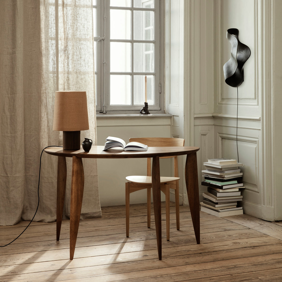 Ferm Living Oyster Wandlamp - Black