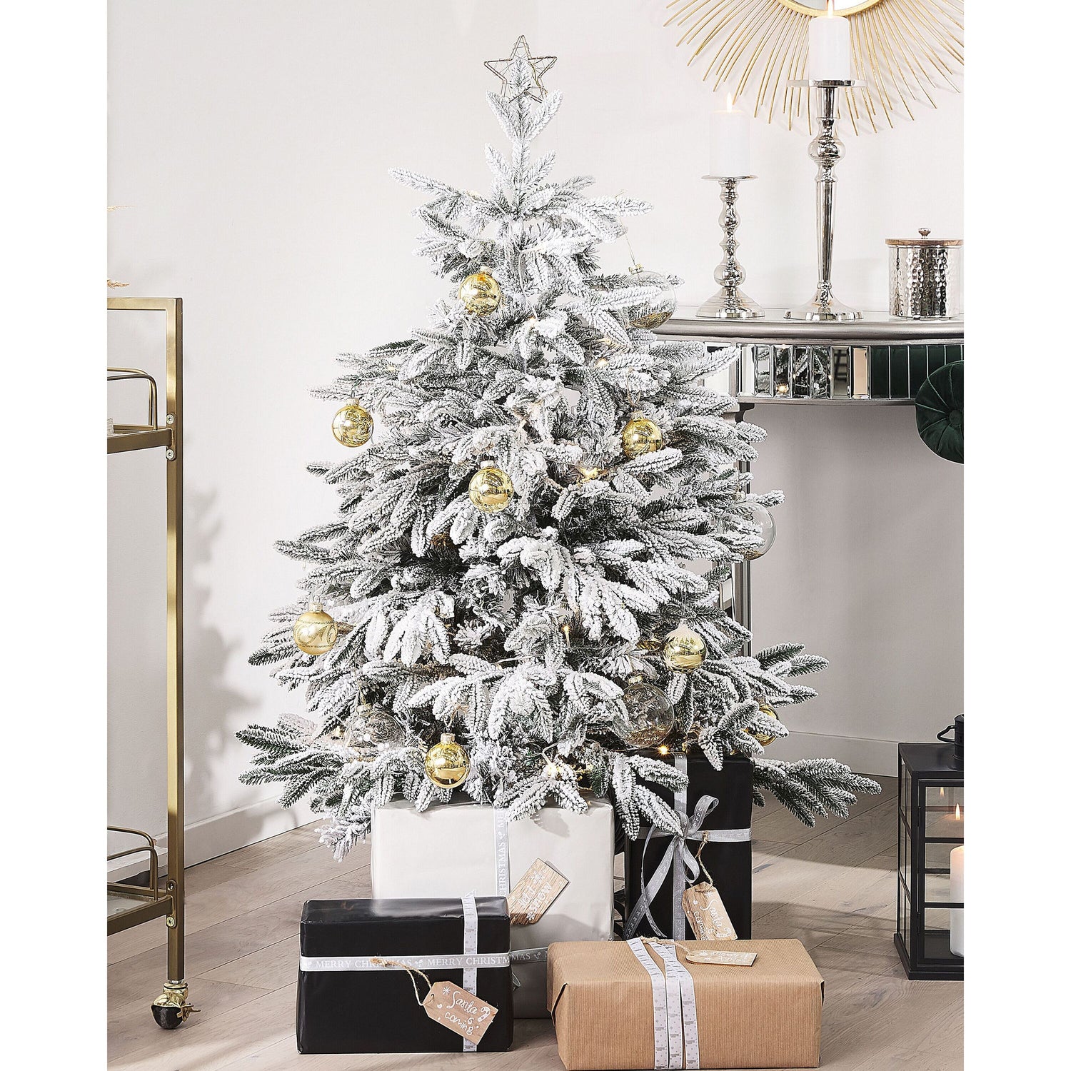Beliani - BASSIE - Kerstboom - Wit - 120 cm - PVC
