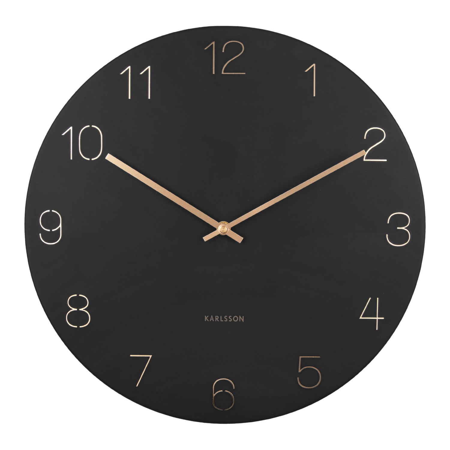 Karlsson Wandklok Charm - Zwart
