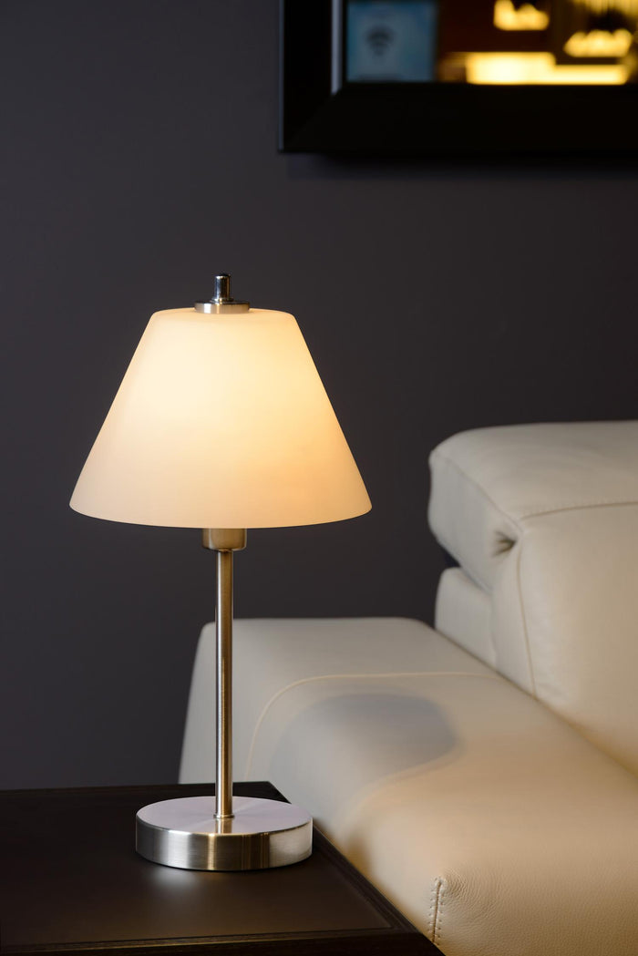Lucide TOUCH Tafellamp - Mat chroom