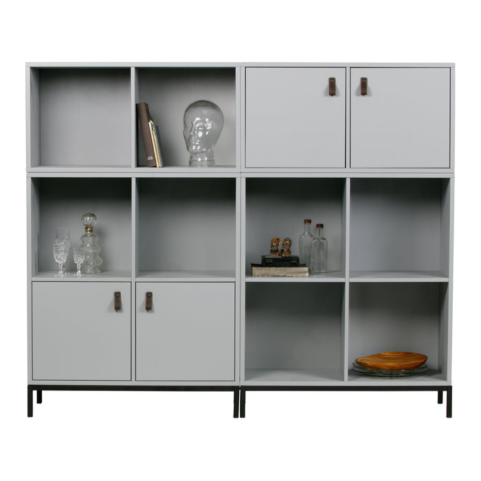 vtwonen Lower Case Modulaire Wandkast 2 Vakken - Open - Betongrijs