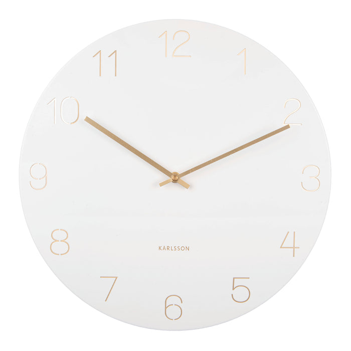Karlsson Wandklok Charm - Wit