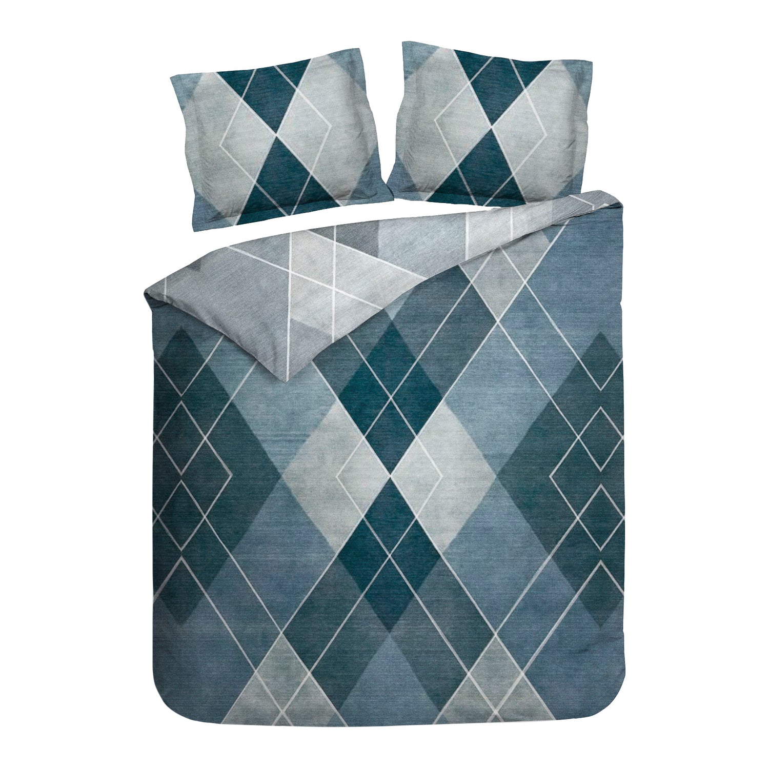 Heckett & Lane Danny Dekbedovertrek 200TC x 200TC/220 cm - Shady Blue