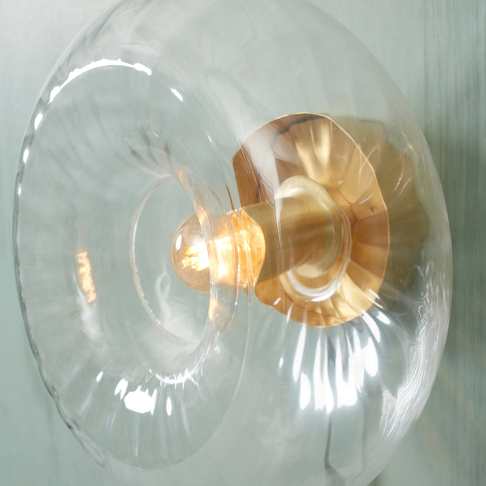 It's about RoMi Brussels Wandlamp - Goud/Transparant