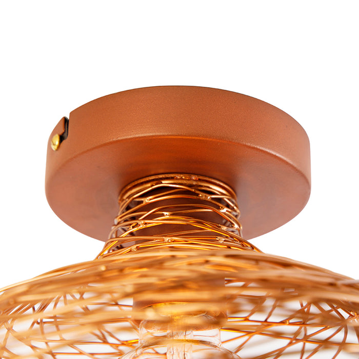 QAZQA Design plafondlamp koper - Sarella