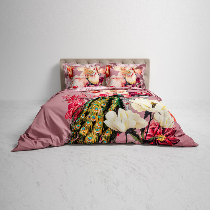 Heckett & Lane Fonda Dekbedovertrek 240 x 200TC/220 cm - Floral Pink