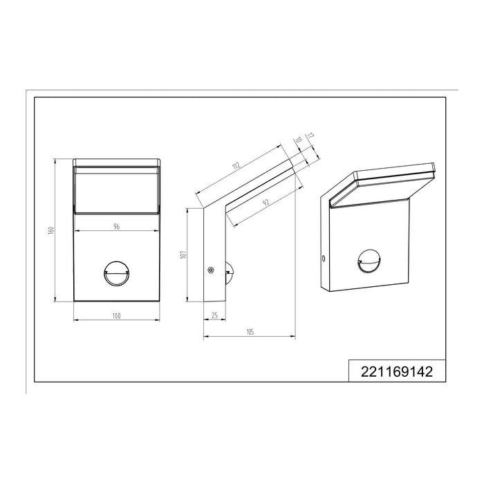 TRIO Pearl Wandlamp met bewegingssensor