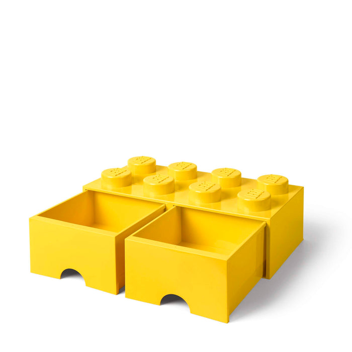 LEGO - Opberglade Brick 8, Geel - LEGO