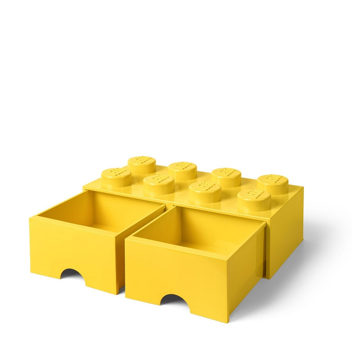 LEGO - Opberglade Brick 8, Geel - LEGO