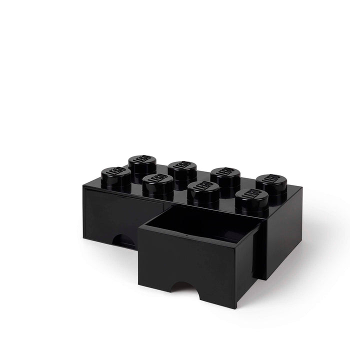 Opberglade Brick 8, Zwart - LEGO
