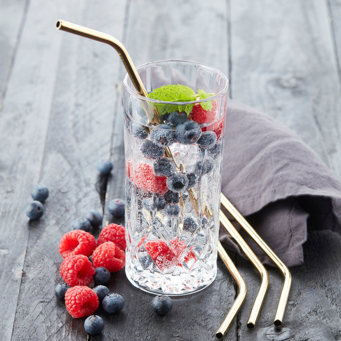 Point-Virgule Cocktailrietjes + Reinigingsborstel - 4 st.