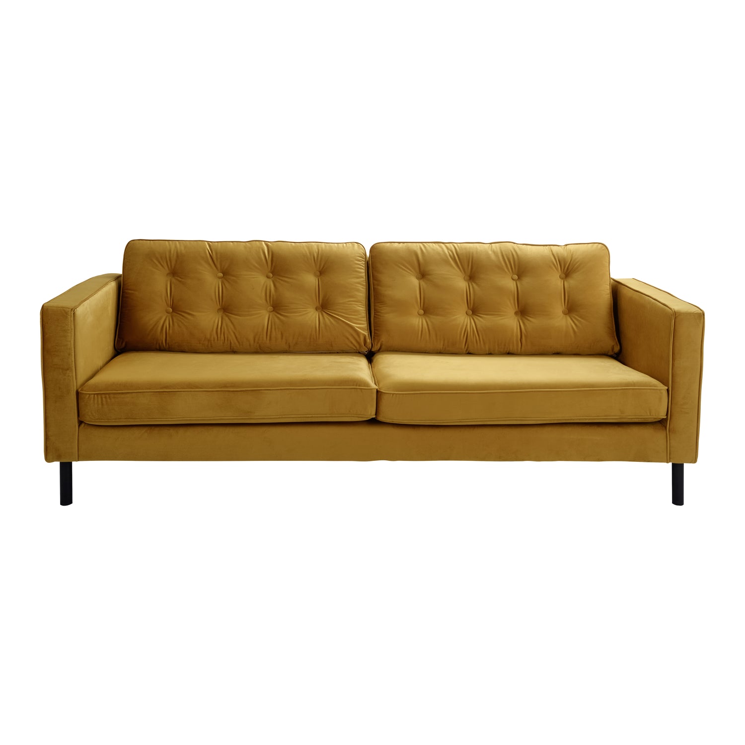 MOOS Studio 3-zitsbank - Fluweel - Oker