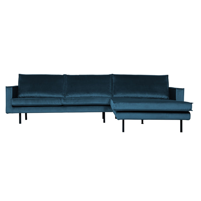 WOOOD Rodeo Chaise Longue Rechts - Velvet -  Blauw