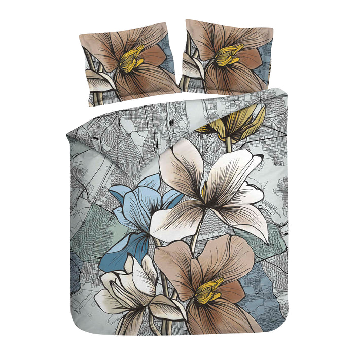 Heckett & Lane Hudson Dekbedovertrek 200TC x 200TC/220 cm - Sketch Grey