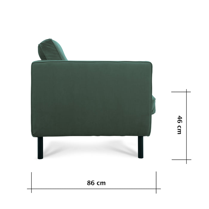 MOOS Studio 3-zitsbank - FLuweel - Groen