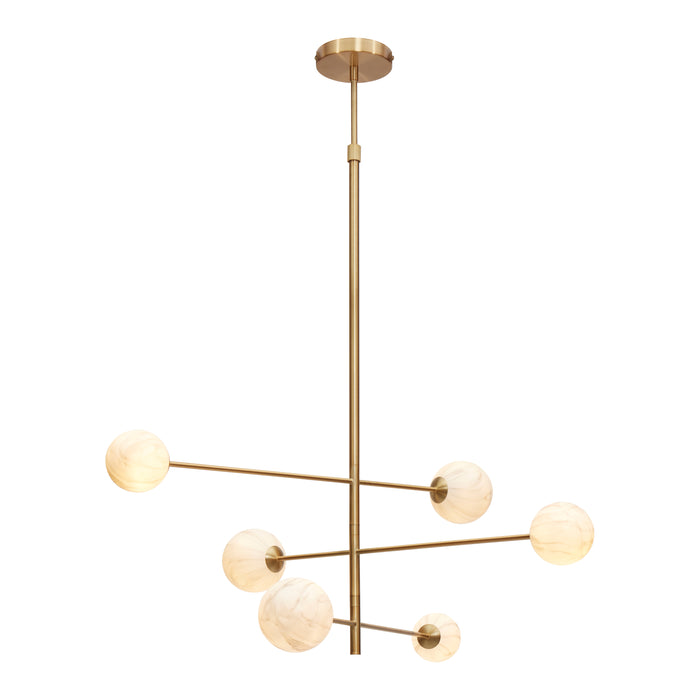 It's about RoMi Carrara Hanglamp - 3-arm - Goud