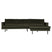 WOOOD Rodeo Chaise Longue Rechts - Velvet -  Green Hunter