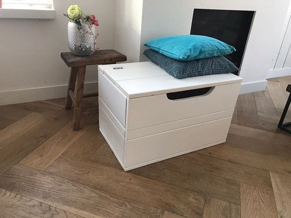 Wood4you - Speelgoedkist Kick Wit 90Lx50Hx50D cm