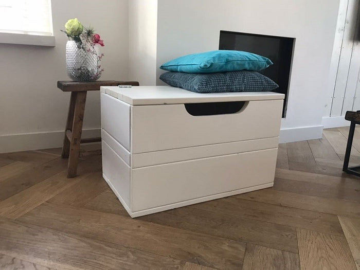 Wood4you - Speelgoedkist Kick Wit 90Lx50Hx50D cm