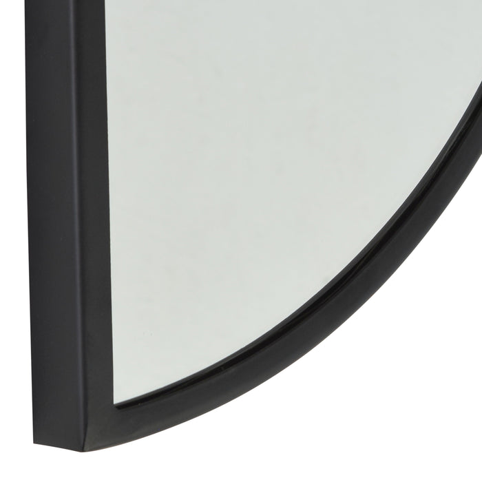 LOFT42  Mirror Spiegel Half Rond - Zwart - Metaal - 60x31