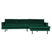 WOOOD Rodeo Chaise Longue Rechts - Velvet -  Green Forest