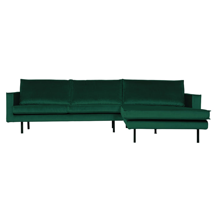 WOOOD Rodeo Chaise Longue Rechts - Velvet -  Green Forest