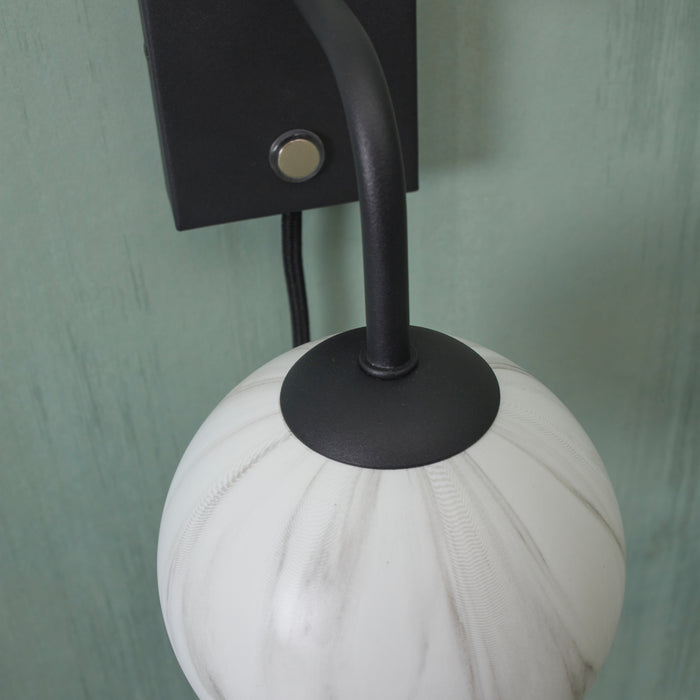 It's about RoMi Carrara Wandlamp - Zwart