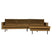 WOOOD Rodeo Chaise Longue Rechts - Velvet -  Honinggeel
