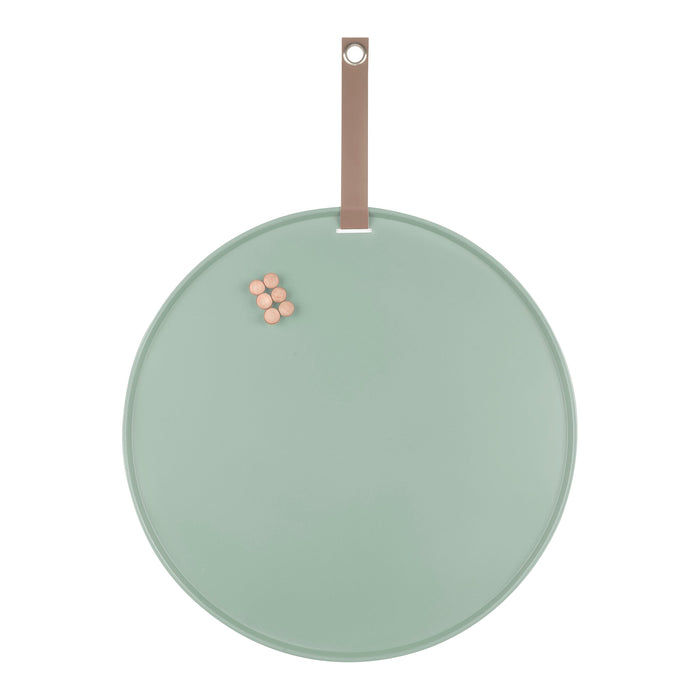 present time Perky Memo-/magneetbord Ø 50 cm - Groen vergrijsd