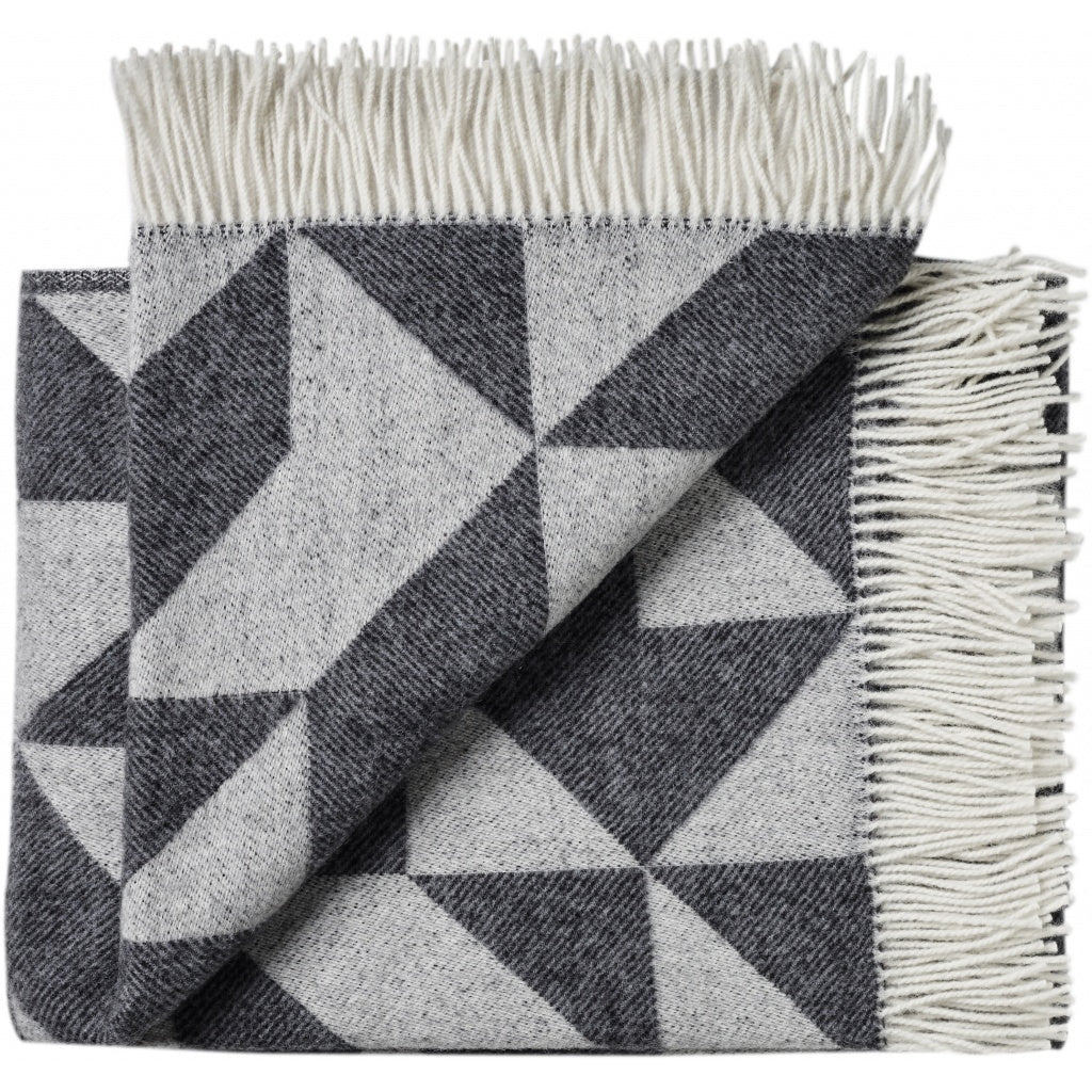 Silkeborg Twist a Twill plaid - 190 x 130 cm - Dark Grey