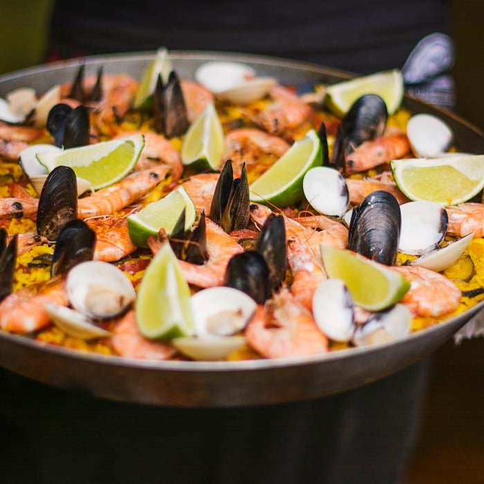 Paella pan, Plaatstaal, 42cm - Garcima | Valenciana