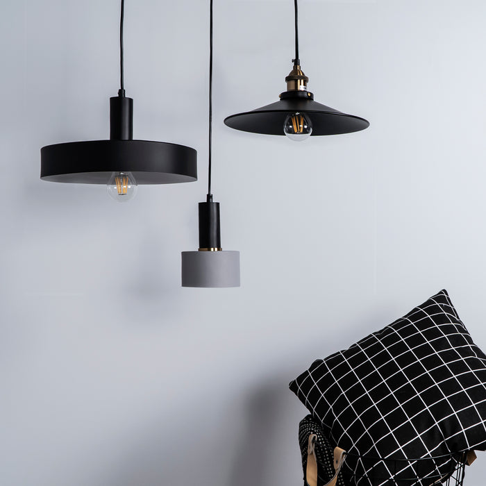 QUVIO Hanglamp Aluminium zwart - QUV5089L-BLACK