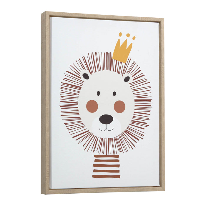 Kave Home Uriana Irini Poster Leeuw 29,7 x 42 cm