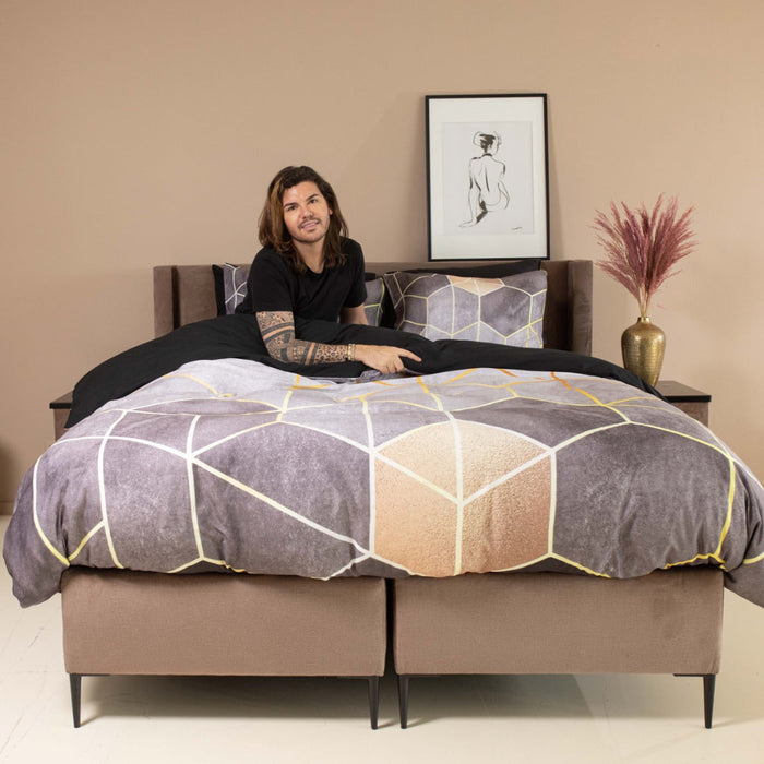 Y-NOT Roy Donders Art Deco Cube Dekbedovertrek 240 x 240 cm