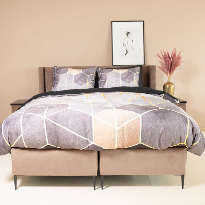 Y-NOT Roy Donders Art Deco Cube Dekbedovertrek 240 x 240 cm