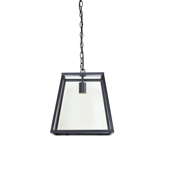 Light & Living Hanglamp SAUNTE - Glas Metaal Zwart