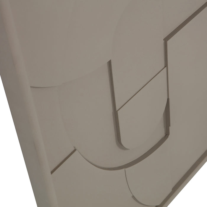 WOOOD Fiona Schilderij  70X100 - Vergrijsd groen