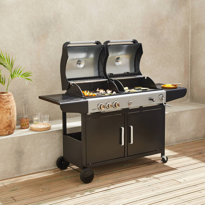 sweeek - Barbecue 2 in 1 gas en houtskool