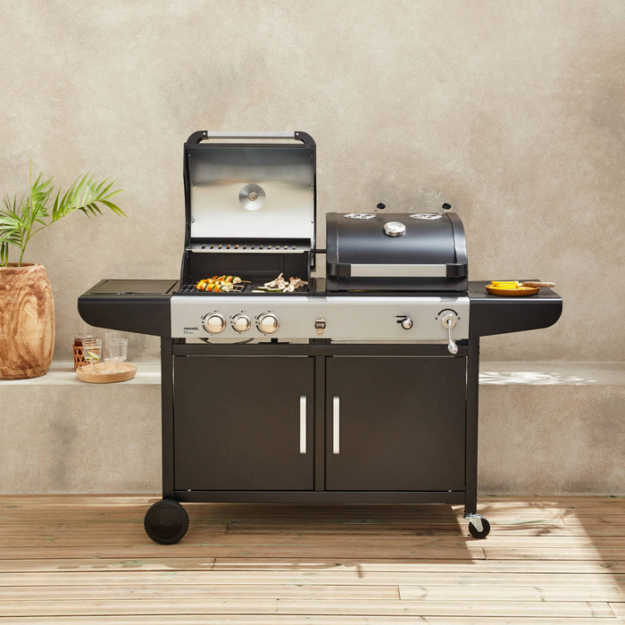 sweeek - Barbecue 2 in 1 gas en houtskool