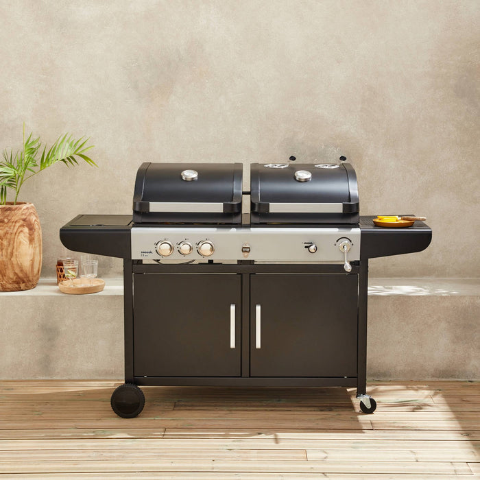 sweeek - Barbecue 2 in 1 gas en houtskool