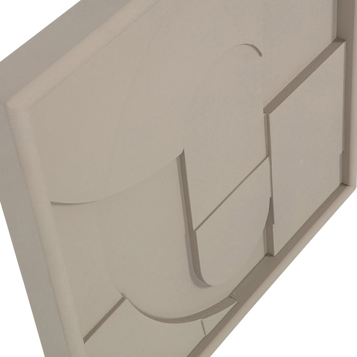 WOOOD Fiona Schilderij  60X60 - Vergrijsd groen