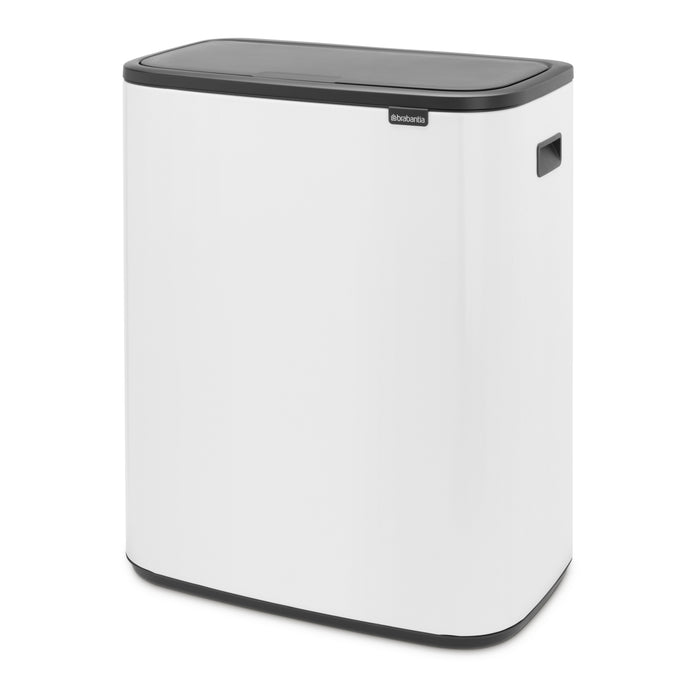 Brabantia Bo Touch Bin Afvalemmer 2 x 30 L - Wit