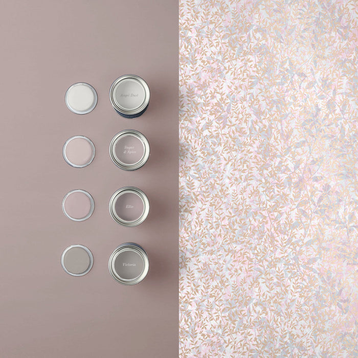 Graham & Brown Vliesbehang - Botany Soft Rose Gold - 10mx52cm