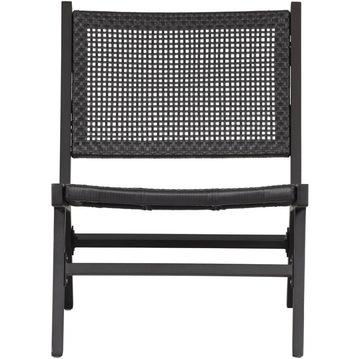 WOOOD Puk Fauteuils - Aluminium - Zwart - Set van 2