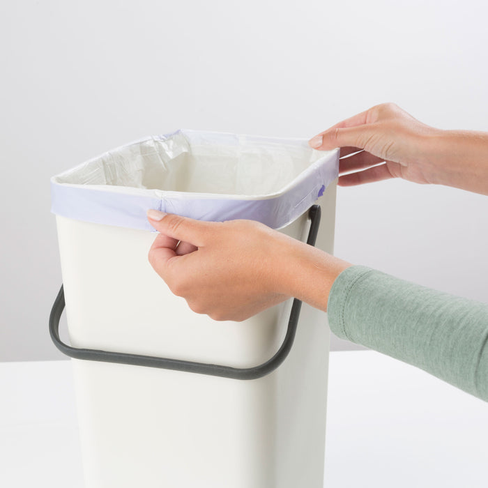 Brabantia Sort & Go Afvalemmer / Opberger 16 Liter - Wit